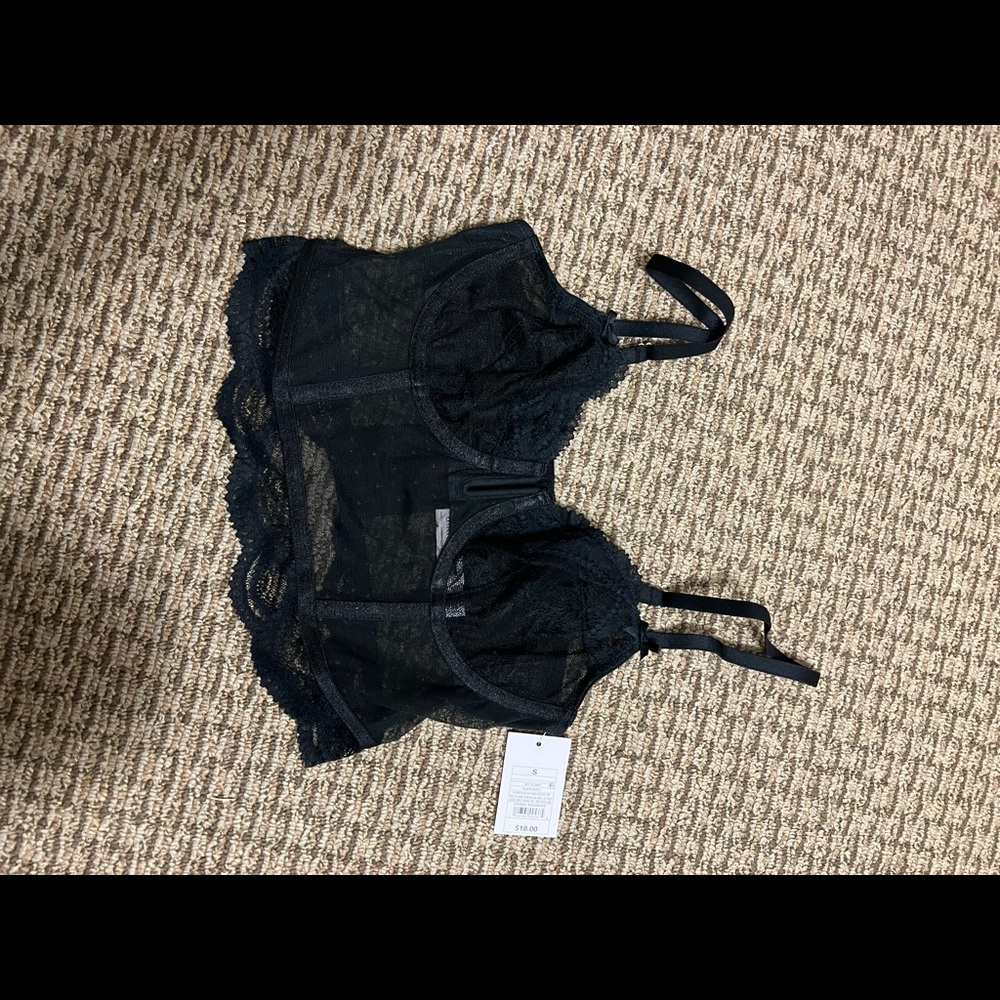 Black corset top NWT